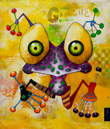 Painting titled "Petite Grenouille V…" by Toma, Original Artwork, Acrylic