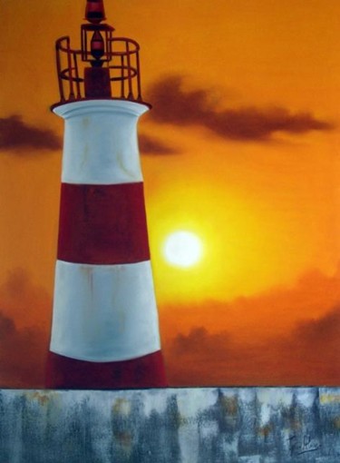 Painting titled "Farol de Humaitá" by Tom Alves, Original Artwork