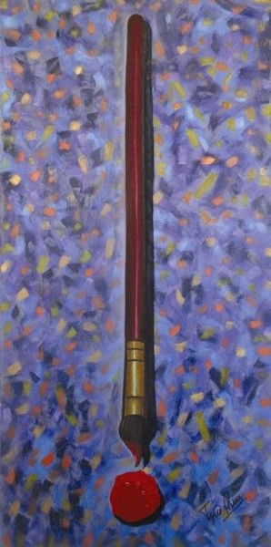 Painting titled "Tela" by Tom Alves, Original Artwork