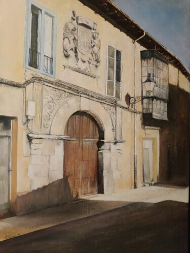 Pintura titulada "Casa de los Lorenza…" por Tomás Castaño, Obra de arte original, Oleo