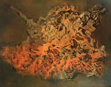 Pintura titulada "Abstracción 11" por Tomás Castaño, Obra de arte original, Oleo