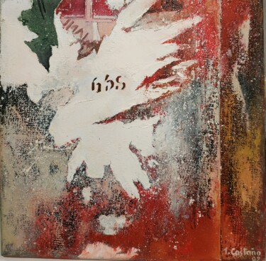 Painting titled "Abstracción 9" by Tomás Castaño, Original Artwork, Oil