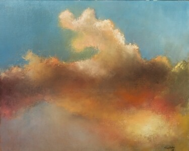 Pintura titulada "Cielos-3" por Tomás Castaño, Obra de arte original, Oleo