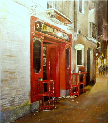 Painting titled "ZARAGOZA-Bodeguilla…" by Tomás Castaño, Original Artwork, Oil