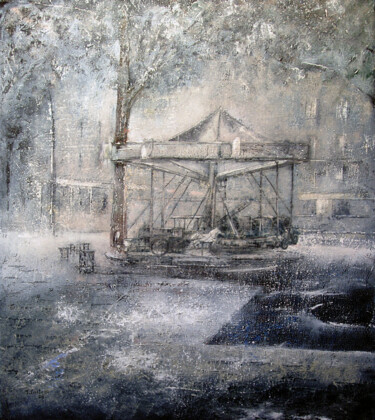 Painting titled "carrousel" by Tomás Castaño, Original Artwork, Oil