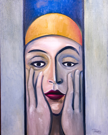 Painting titled "Nefertiti" by Tomas Hed, Original Artwork