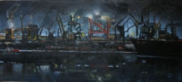 Painting titled "Welcome to the Mach…" by Tomas Jokubonis Jr, Original Artwork, Oil