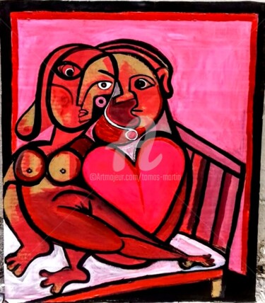 Painting titled "Love you just the w…" by Tomás Martin, Original Artwork, Acrylic