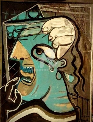 Malerei mit dem Titel "Como" von Tomás Martin, Original-Kunstwerk, Acryl