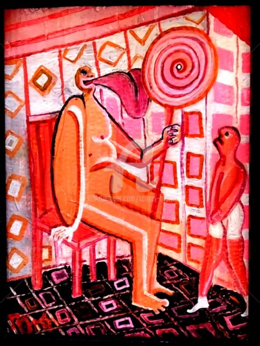 Pittura intitolato "Chupa" da Tomás Martin, Opera d'arte originale, Acrilico