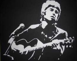 Painting titled "Noel Gallagher" by Tomassi, Original Artwork