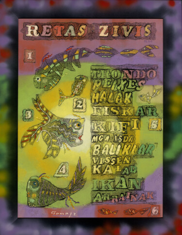 Pittura intitolato "Retas Zivis (Rare F…" da Tomasz, Opera d'arte originale, Olio