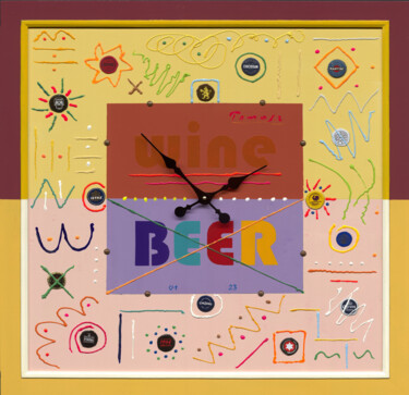 Malerei mit dem Titel "Wine or Beer? Defin…" von Tomasz, Original-Kunstwerk, Acryl