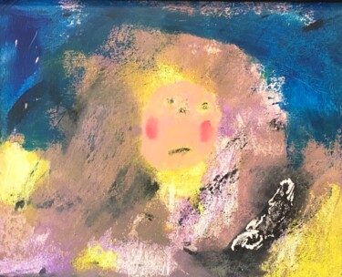 Картина под названием "Karen" - Tom Douglas, Подлинное произведение искусства, Акрил Установлен на Деревянная рама для носил…