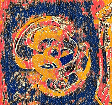 Digital Arts με τίτλο ""Gordian knot"" από Tom Haespi, Αυθεντικά έργα τέχνης, Ψηφιακή ζωγραφική