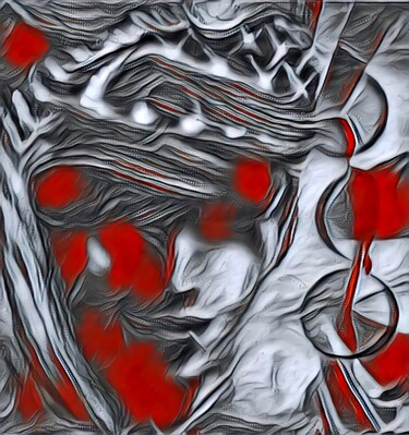 Digitale Kunst mit dem Titel ""Queen of the Night"" von Tom Haespi, Original-Kunstwerk, Digitale Malerei