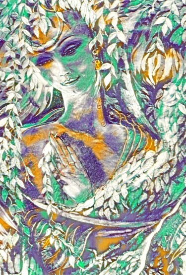 "Eyes of an Angel" Digitale Kunst mit dem Titel ""Eyes of an Angel"" von Tom Haespi, Original-Kunstwerk, Digitale Malerei