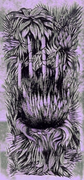 Artes digitais intitulada ""Prickly type"" por Tom Haespi, Obras de arte originais, Pintura digital
