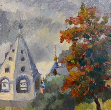 Peinture intitulée "Autumn in Kolomna" par Tomileka, Œuvre d'art originale, Huile