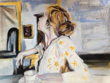 Painting titled "Petit déjeuner" by Maryse Renault, Original Artwork, Acrylic