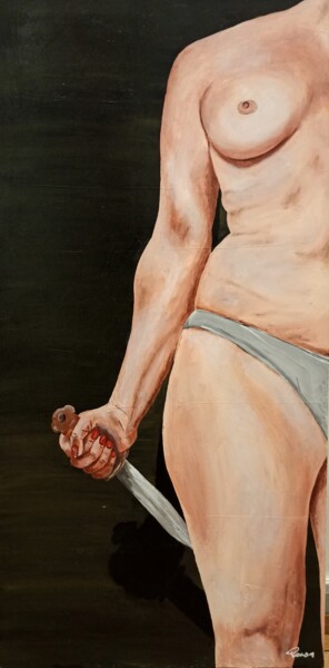 Pittura intitolato "Giuditta" da Tommaso Pensa, Opera d'arte originale, Acrilico