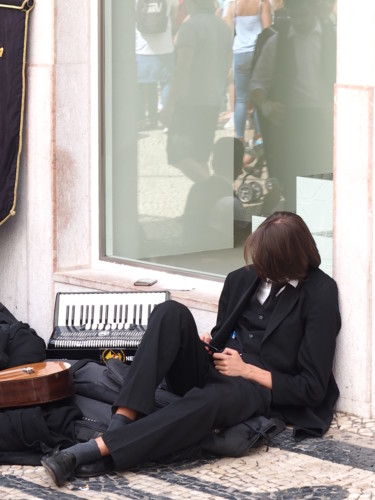 musicista di strada Photography titled "musicista di strada" by Tommaso Piccolo, Original Art, Digital Photography