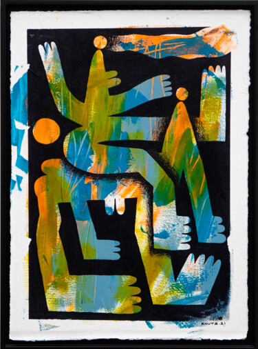 "À DADA 1/2" başlıklı Tablo Tommy Knuts tarafından, Orijinal sanat, Akrilik Ahşap panel üzerine monte edilmiş
