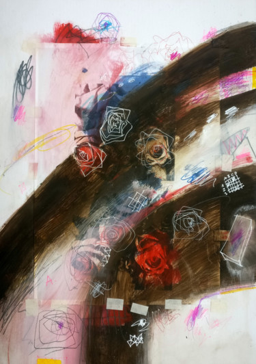 Картина под названием "SHADOWS ACROSS" - Tom Sipas, Подлинное произведение искусства, Масло
