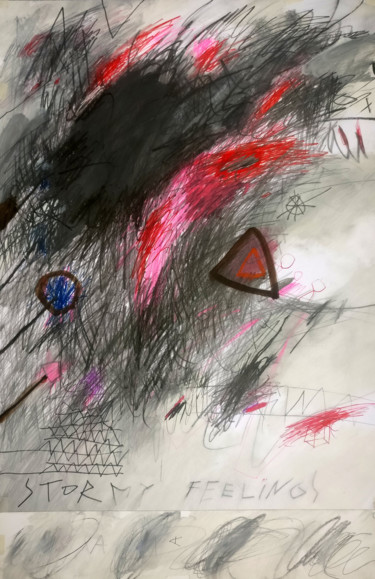 Peinture intitulée "STORMY FEELINGS" par Tom Sipas, Œuvre d'art originale, Huile