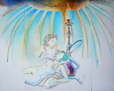 Картина под названием "At the heaven's gat…" - Tom Vincenec, Подлинное произведение искусства, Акрил