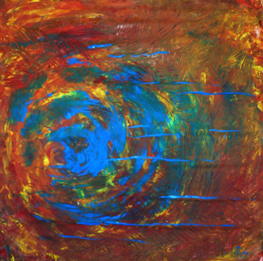 Peinture intitulée "The Paintbrush Clea…" par Tom Vincenec, Œuvre d'art originale, Tempera