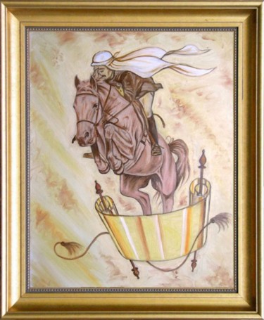 Painting titled "LEAP" by Tomy Joseph Pulickal, Original Artwork