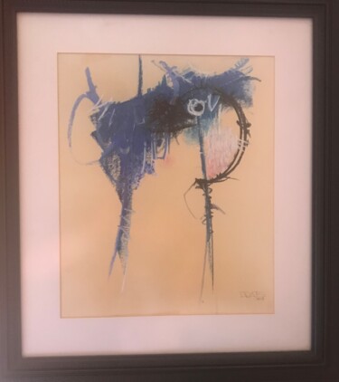 Pintura titulada "Mirar es un Pensami…" por Tone Cordero, Obra de arte original, Pastel Montado en Bastidor de camilla de ma…