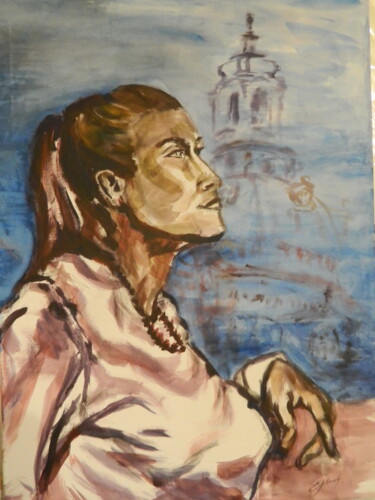 Pittura intitolato "Frauen im Geist der…" da Elke Hensel, Opera d'arte originale, Acrilico