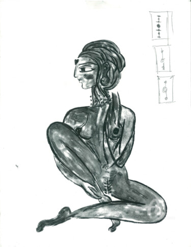 Drawing titled "KATOUCHA 47" by Toni Barca, Original Artwork