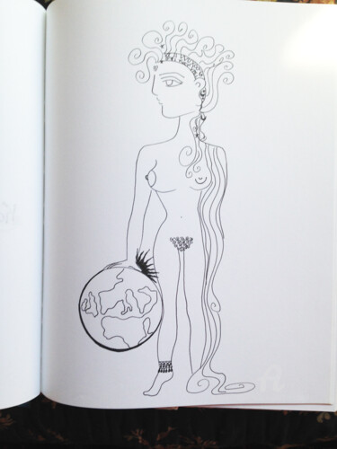 Drawing titled "EUROPA" by Toni Barca, Original Artwork