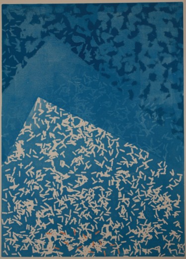 Printmaking titled "blue-expectations-m…" by Toni Dimovski, Original Artwork