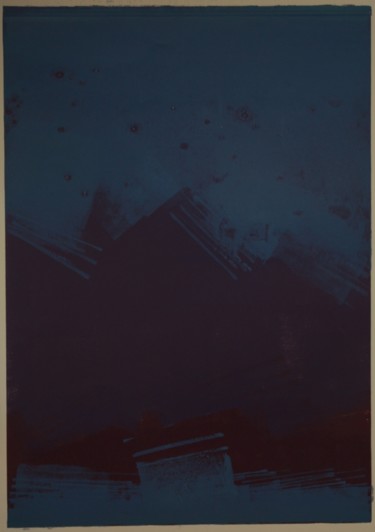 Printmaking titled "landscape-in-blue-m…" by Toni Dimovski, Original Artwork