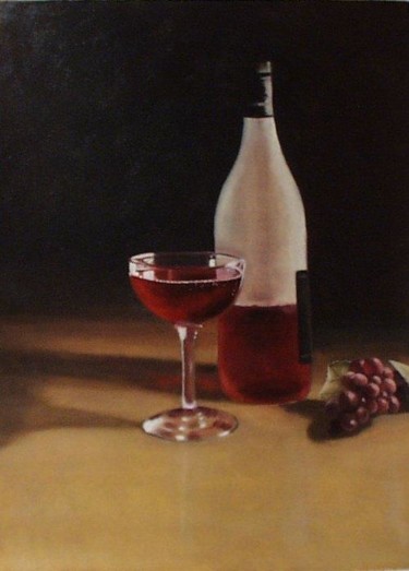 Ζωγραφική με τίτλο "Wine" από Berry Toni, Αυθεντικά έργα τέχνης