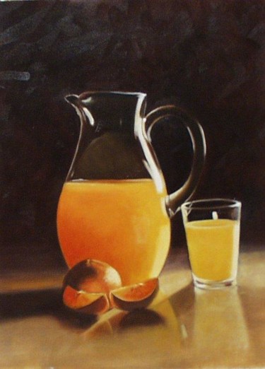 Painting titled "Orange Juice" by Berry Toni, Original Artwork