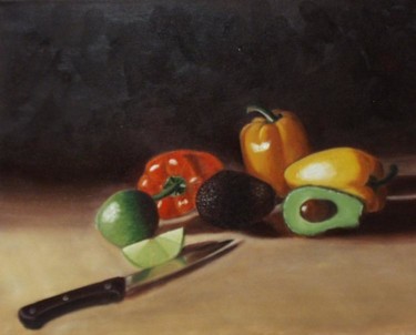 Painting titled "Southwest Veggies" by Berry Toni, Original Artwork
