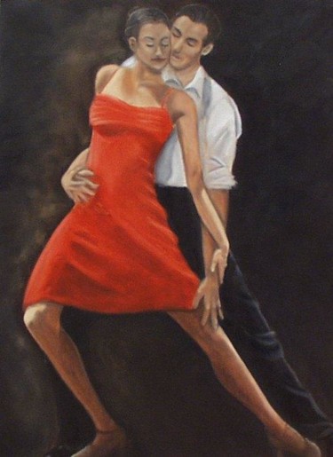 Pittura intitolato "Tango?" da Berry Toni, Opera d'arte originale