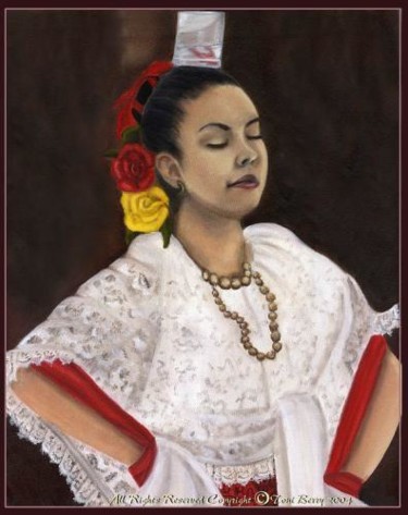 Peinture intitulée "Lucinda" par Berry Toni, Œuvre d'art originale