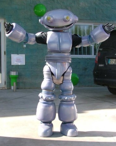 Escultura intitulada "'Robot'" por Toni Ginja, Obras de arte originais