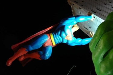 Escultura intitulada "'Super Homem - Carn…" por Toni Ginja, Obras de arte originais