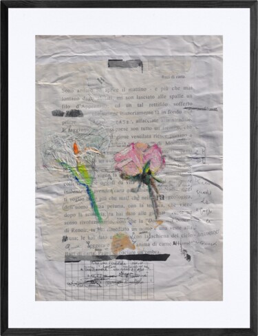 Collagen mit dem Titel "Literary stutter /…" von Tonino Gottarelli, Original-Kunstwerk, Collagen