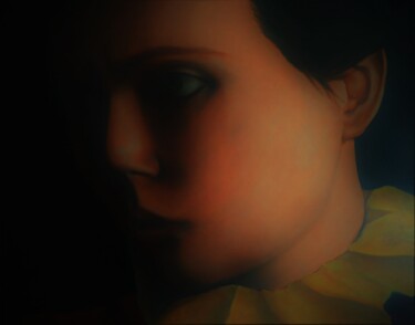 Картина под названием "Judith" - Antonio Brusadelli, Подлинное произведение искусства, Масло Установлен на Деревянная рама д…
