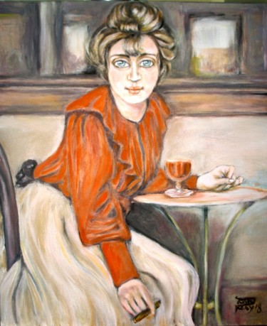 Painting titled "Madeleine" by Tonio Klay, Original Artwork, Oil