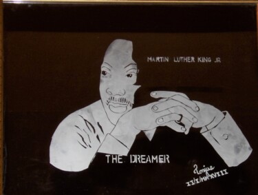 Peinture intitulée "Martin Luther King…" par Tonjua Lyles, Œuvre d'art originale, Acrylique