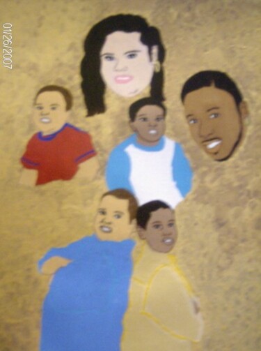 Painting titled "The Palmer Family" by Tonjua Lyles, Original Artwork